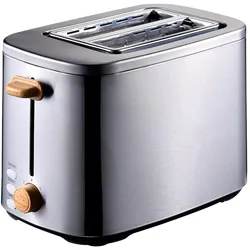 BERGNER Lovers - 2-Scheiben-Toaster, 800 W, 7 Bräunungsstufen und herausnehmbarem Brotkorb