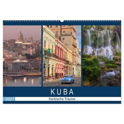 Kuba, karibische Träume (Wandkalender 2027 DIN A2 quer), CALVENDO Monatskalender