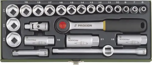 Proxxon Industrial Steckschlüsselsatz metrisch 3/8 (10 mm) 24teilig 23110