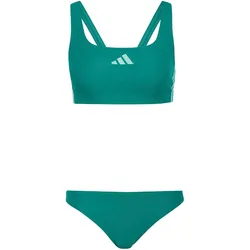 adidas 3-Streifen V-Back Bikini Damen IA2362 - equipment green/clear mint 44