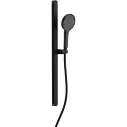 Schütte KARIBIK Stangenbrause-Set, Schwarz matt, oval