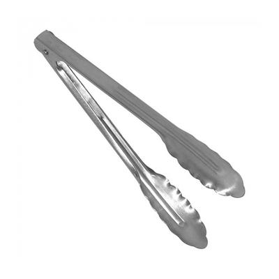 EMGA Servierzange : Edelstahl , abgerundete Kanten + Feder : 240mm