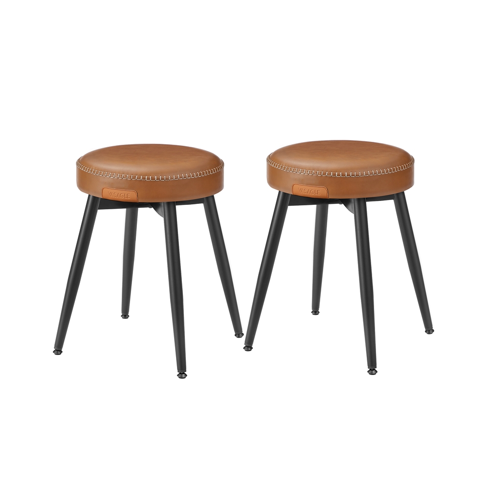 VASAGLE 2er Set EKHO Kollektion - Esszimmerstühle karamellbraun LDC170K02