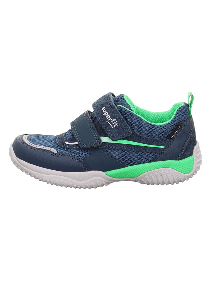 superfit Leder-Sneakers "Storm" in Dunkelblau - 33