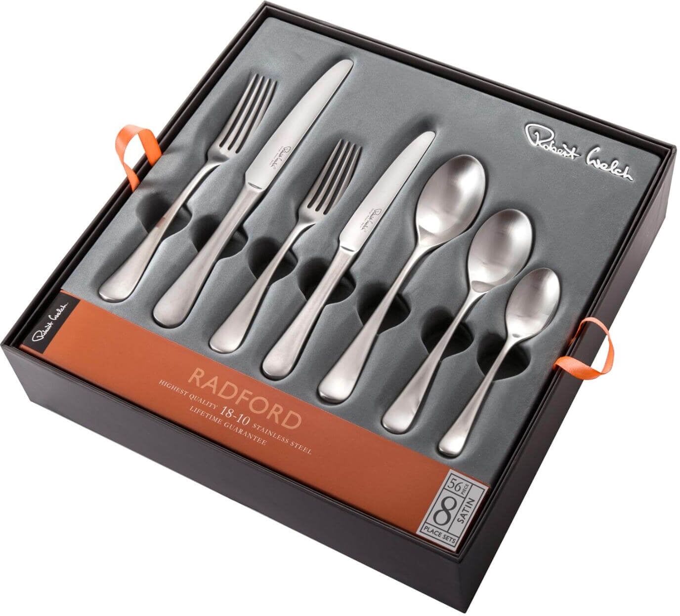 Robert Welch Radford Satin Stainless Steel Cutlery Set - 56 Piece