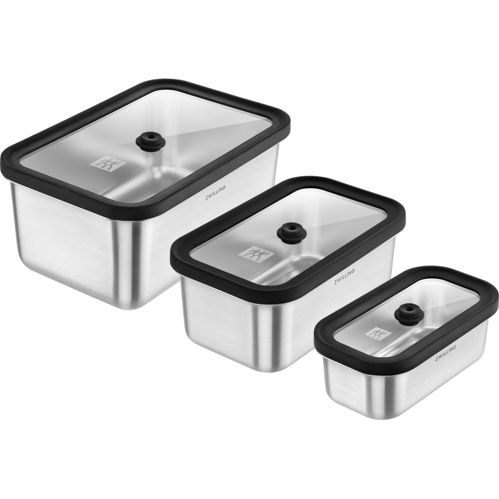 ZWILLING Fresh&Save Vakuum Boxset Edelstahl 6-tlg silber