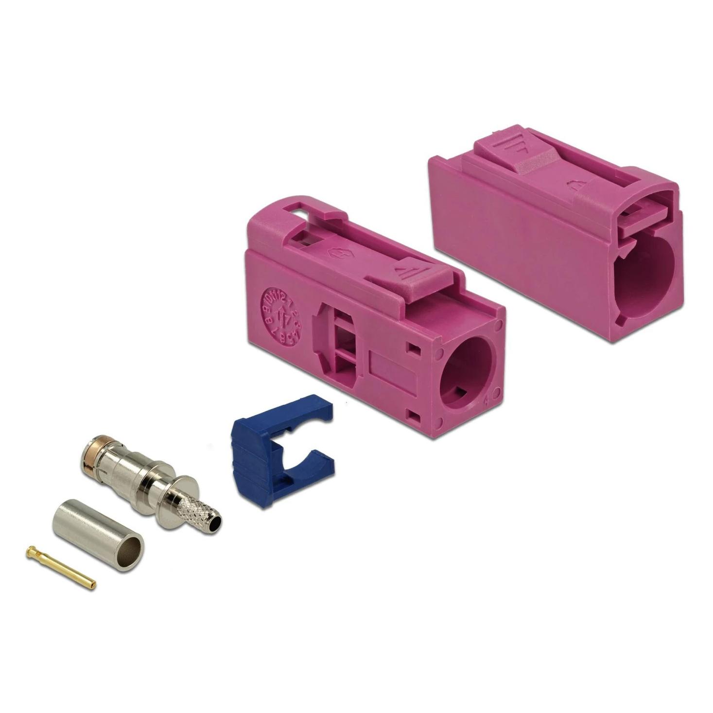 Delock FAKRA H jack 25 mm (long) for crimping (89692)