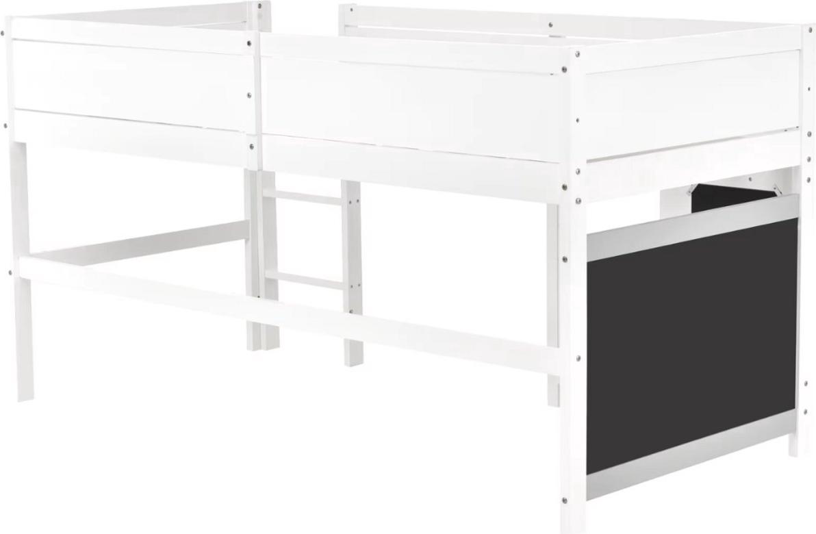 Kinder-Hausbett Tavien 90x200cm - Montessori-/Scandi-Design - Mit Absturzsicherung & Lattenrost