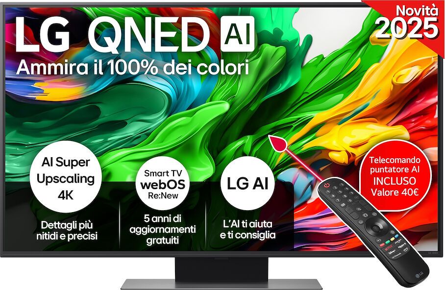 Smart TV LG 50QNED86A6C QNED 4K UHD con processore a7 Gen8