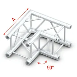 Milos Pro-30 Square G Truss - Corner - Heavy Duty QCVU21 - 90° corner - heavy duty - silver - G