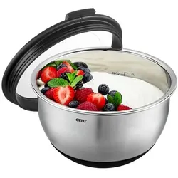GEFU Schüssel Muovo 1000 ml Edelstahl Silber