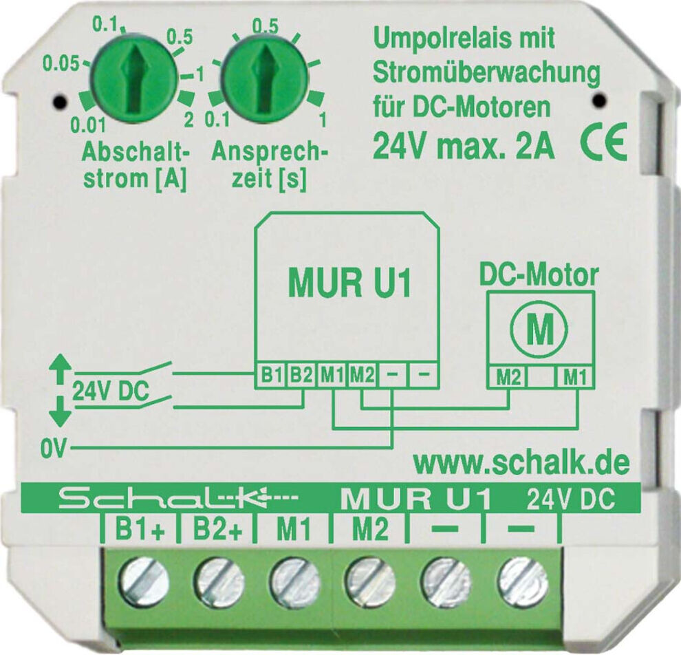 Schalk Motor-Umpolrelais 2A MUR U1 (24V DC) (MURU14)