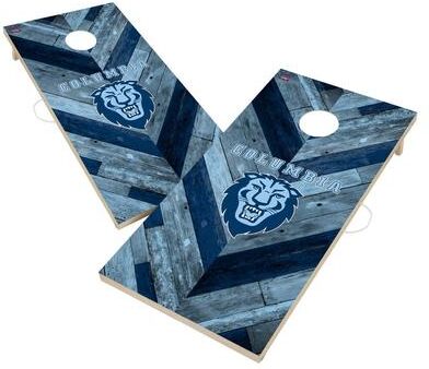 Skip's Garage Columbia University Lions Premium 2x4 Cornhole Boards - V1