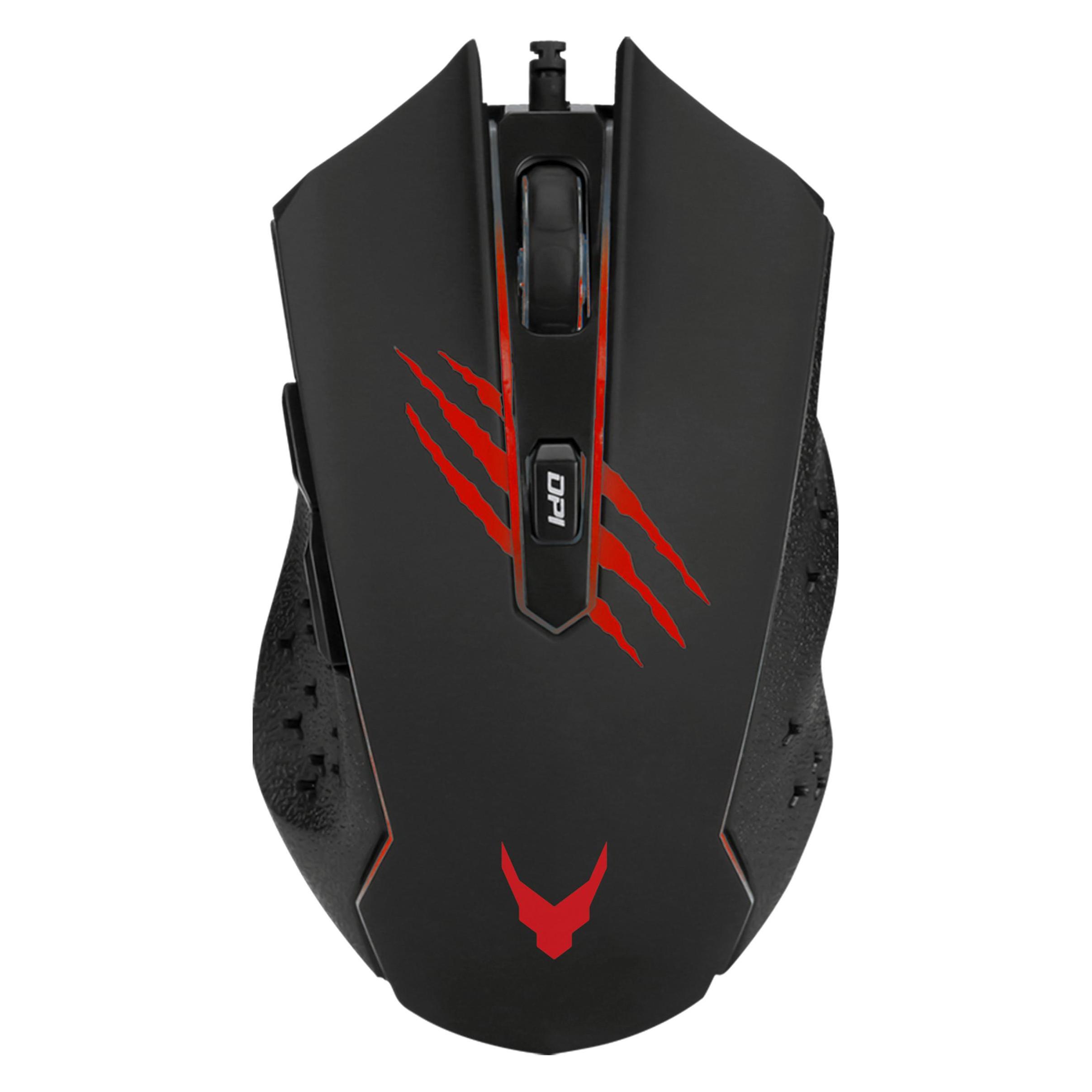 Varr Gaming USB Mouse, Adjustable DPI (1200, 1800, 2400 or ), 6 Button with Scroll Wheel, LED 9 (Kabelgebunden) (45661)