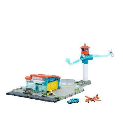 Matchbox Flughafen Abhebe-Abenteuer-Spielset mit 1 Die-Cast-Audi und 1 Flugzeu