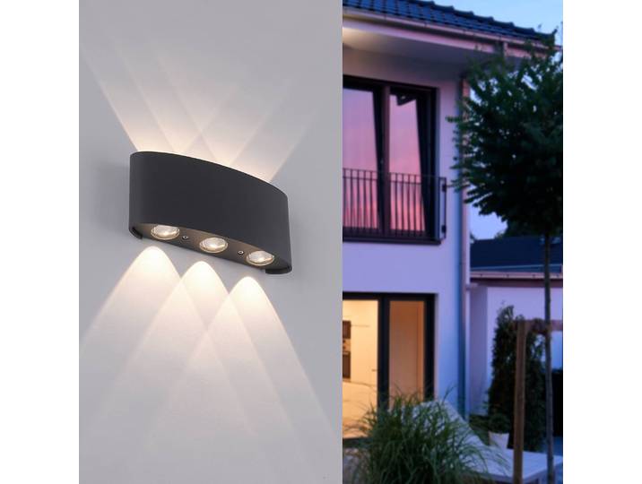 Applique murale Calle 17 x 8 x 4cm Noir