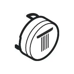 Hansgrohe Druckknopf Symbol Kopfbrause Rain klein mattweiss, 93572700 93572700