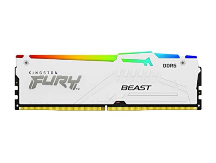 Kingston FURY Beast Wit RGB 32GB 6400MT/s DDR5 CL32 DIMM Desktop Gaming Enkelvoudig AMD EXPO/Intel XMP - KF564C32BWEA-32