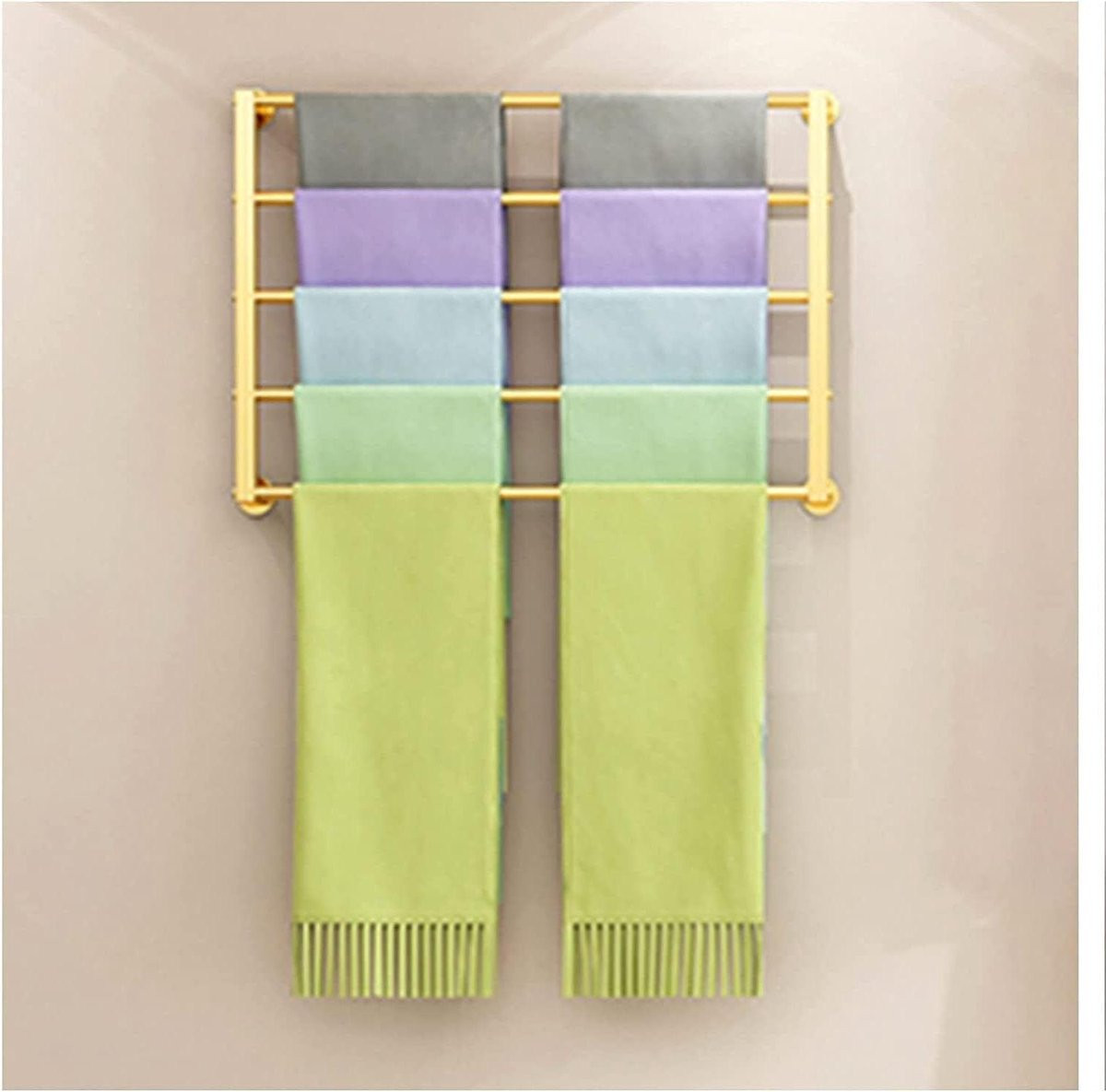 Goud Wandrek Metaal Opbergrek voor Accessoires, Hoogte: 60 cm