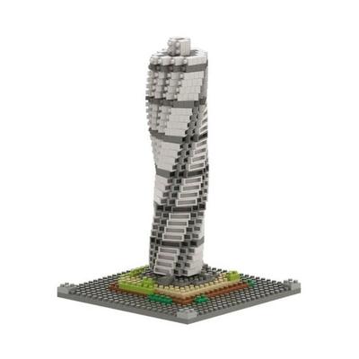 BRIXIES 200194 - Turning Torso, 3D Konstruktionsbausatz aus Ministeinen, 652 Teile