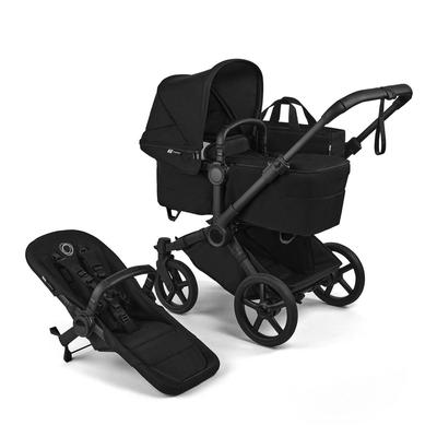 Bugaboo Donkey 6 Complete Single-to-Double Stroller - Black / Heritage Black / Heritage Black