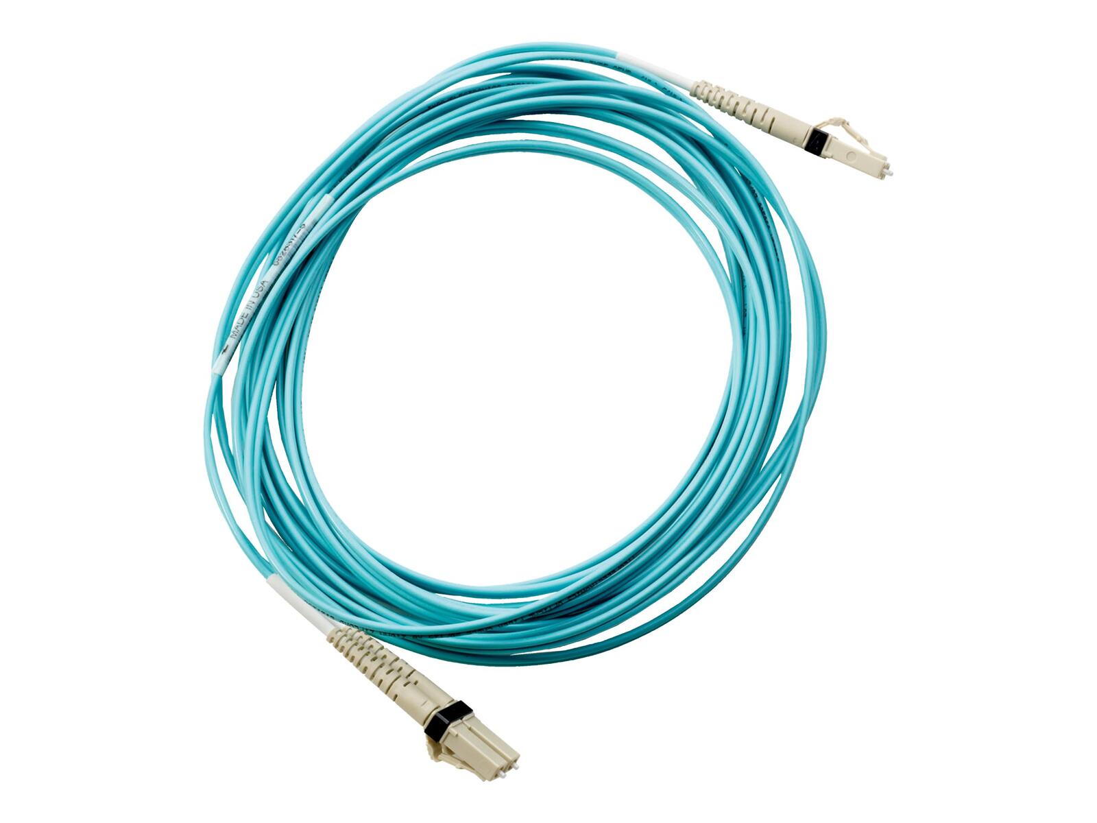 HPE Networking LC/LC OM3 2 Multimode-Glasfaserkabel, 0,5m (AJ833A)