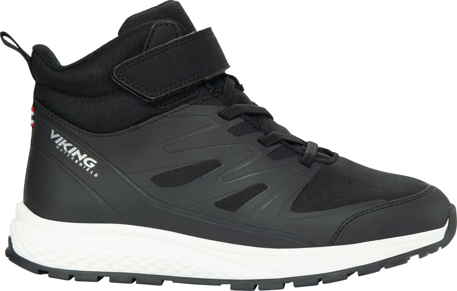 Viking Juniors' Equip Mid Waterproof 1V Black, 30