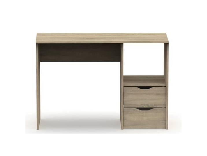 Bureau 2 tiroirs coloris Cambrian - Hauteur 76 x Longueur 115 x Profondeur 50 cm