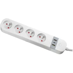Tracon, Steckdosenleiste, Allgemeines Produkt (7x, USB-A, USB-C, 1.50 m)