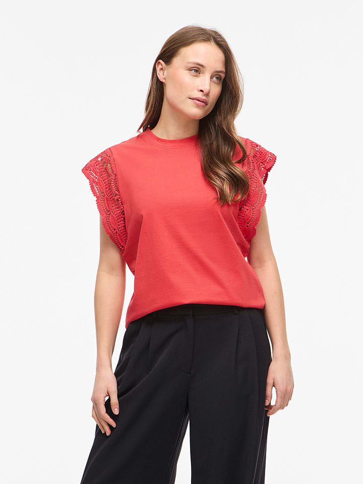 Vila Bluse in Rot - L