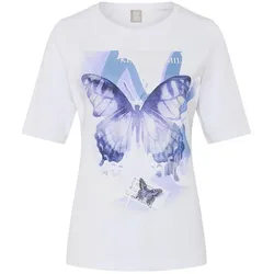 Rundhals-Shirt Rabe weiss, 38