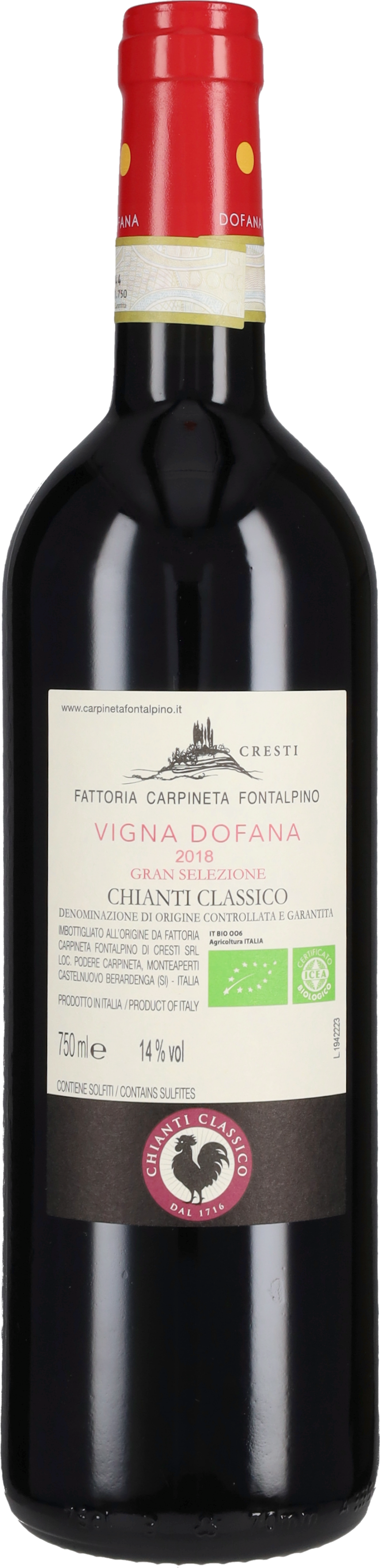 Chianti Classico Gran Selezione 'Dofana' Carpineta Fontalpino 2018