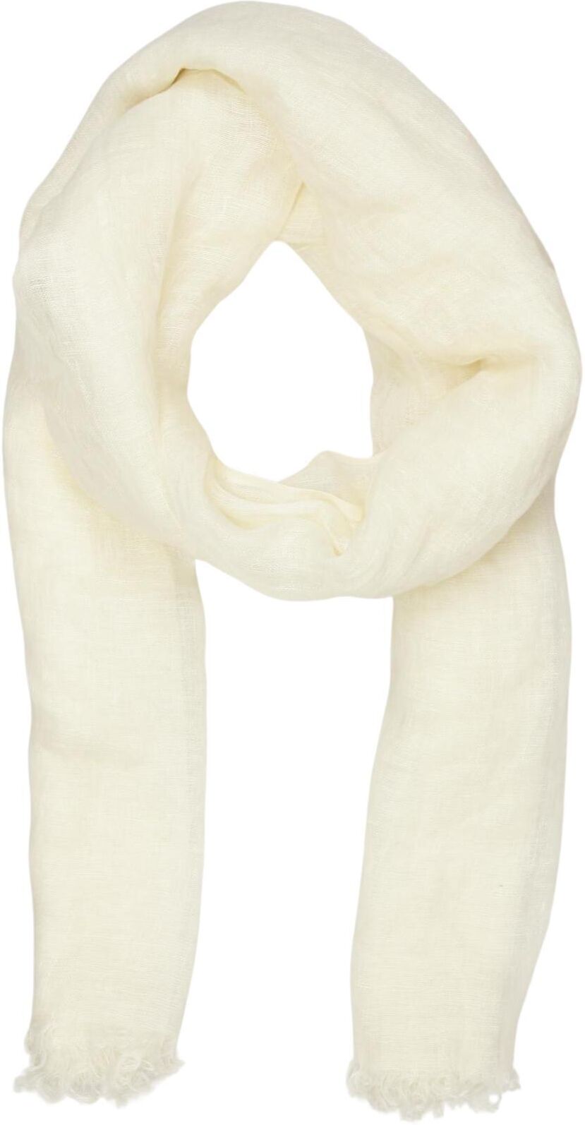 Weekend Max Mara Damen Schal oder Tuch, Cremeweiß, Leinen - Second Hand