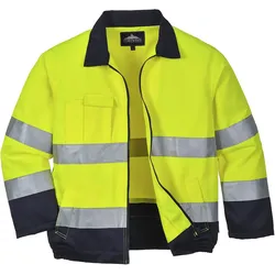 Warnschutz Bundjacke "MADRID" - L - gelb/marine