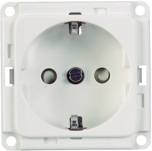 71680 Elektro-Sockelleistensystem Geräteeinsatz Steckdose Weiß 1St.