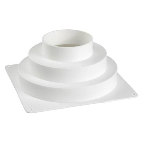 Fresh Overgangsstykke / Flansch 150x150 mm med studs Ø82/127/162 mm. (7318115000659)