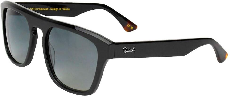 Binocle Eyewear  - Stefano Shiny Black Gradient Grey Polarized - Lunettes de soleil