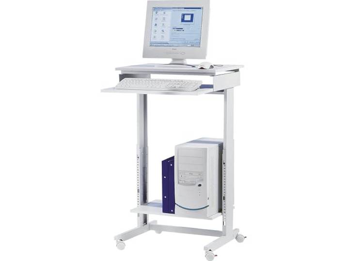 Certeo Twinco Table terminale - Largeur x Profondeur 600 x 500 mm - Hauteur réglable de 720 à 1100 mm