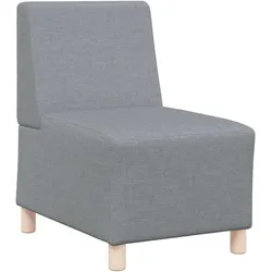 vidaXL Sofa-Stuhl ohne Armlehnen Hellgrau 55 cm Stoff