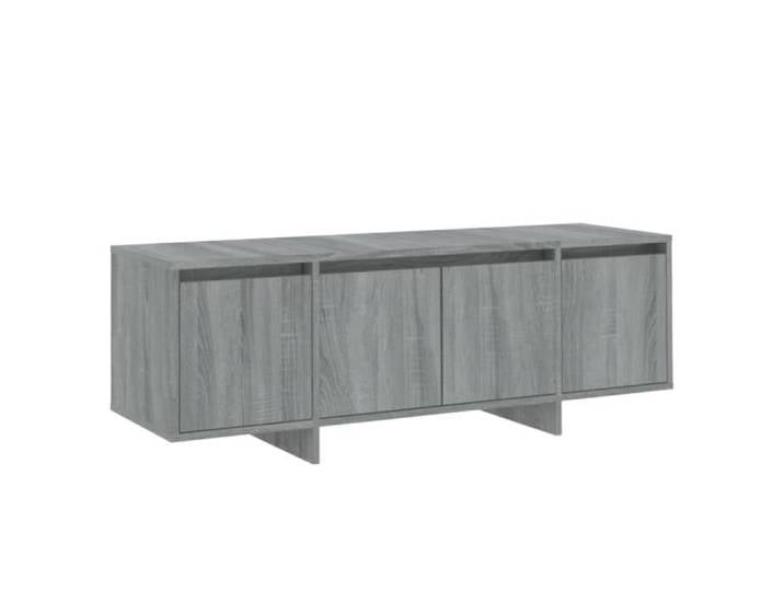 Meuble TV - ASHATA - Sonoma gris - 120x30x40 5 cm - Aggloméré - Montage nécessaire