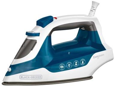 Black And decker Compact Nonstick Iron with Even Steam in Blue
