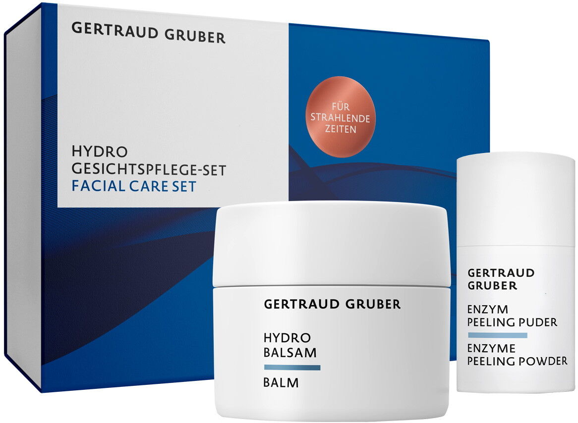 GERTRAUD GRUBER Hydro Gesichtspflege-Set (Balsam 50ml + Peeling 10g)