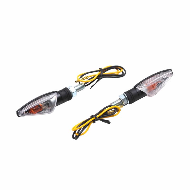 Clignotants Replay mini cap transparent/noir à ampoule orange
