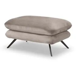 Portobello Hocker Chester Stoff Beige Sand