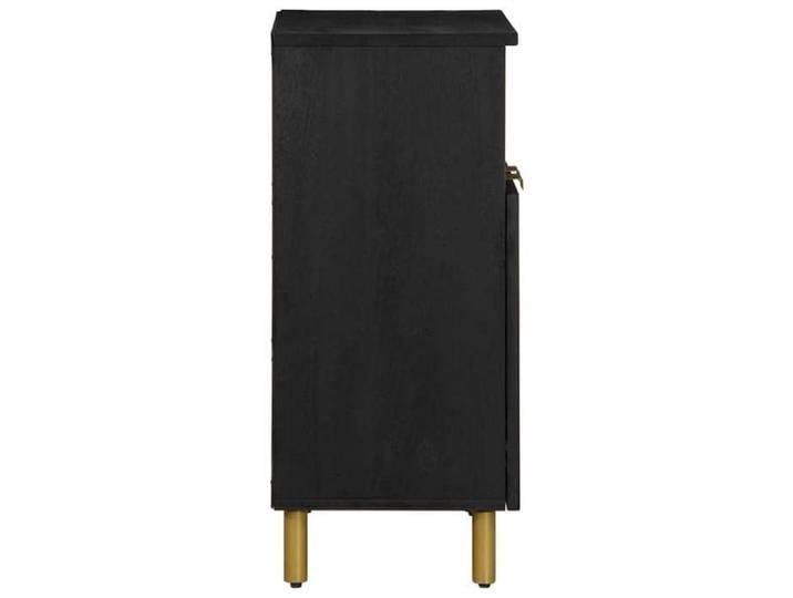 Meuble Rangement - HAOSHOP - Buffet noir 60x33x75 cm bois d'ingénierie&01_31917