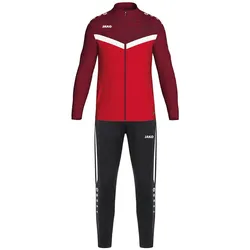 JAKO Iconic Polyesteranzug 103 - rot/weinrot L
