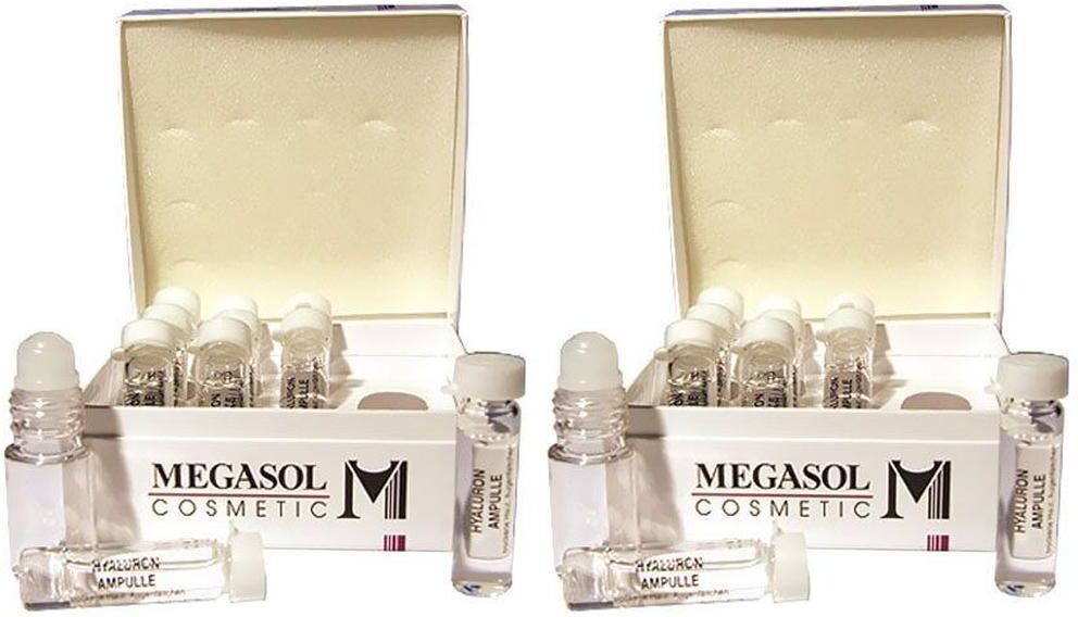 MEGASOL COSMETIC Hyaluron Ampullen 2x 2x10x3 ml