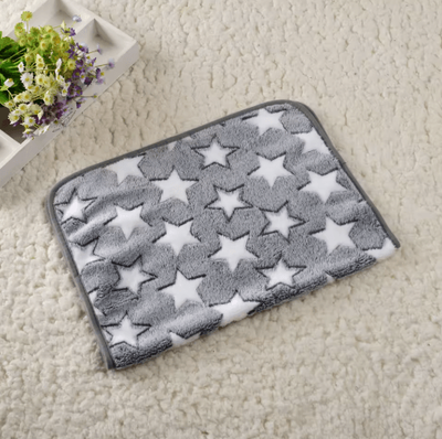 Inspire Picks Soft Cozy Pet Bed Mat With Bone, Star & Avocado Prints For Dogs & Cats white Star 40 X 60 Cm