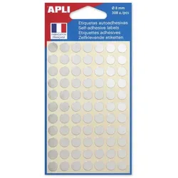 agipa APLI Markierungspunkte, rund, selbstklebend, silber