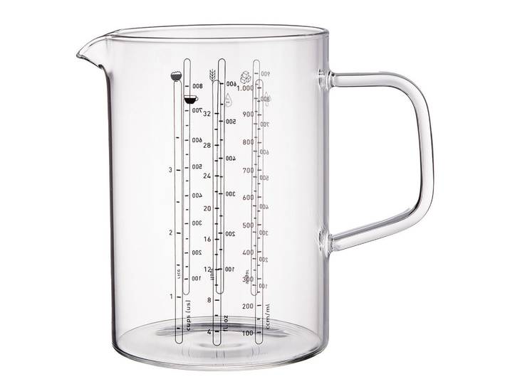Butlers Messbecher (4er Set) Recipe, Transparent, Glas, Backen & Backzubehör, Messbecher